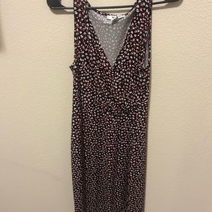 White House black mark low cut dress